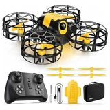 Odea Işıklı ve Şarjlı Mini Drone - 360° Dönüş Yapabilen Hobi Oyuncak - Ahşap - Bej