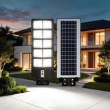 Odea Jouis Solar Güneş Enerjili Dış Mekan Sokak Lambası - Bahçe Aydınlatması, Hareket Sensörlü Projektör, IP65 Su Geçirmez Avlu ve Otopark Aydınlatma Armatürü