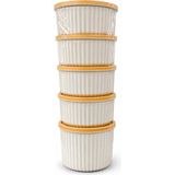 Odea Kapaklı Plastik Saklama Kabı 5'li Set 450 ml | Erzak Saklama Kabı,gıda Saklama Kabı, Mutfak Düzenleyici, Bakliyat, Kuruyemiş, Baharat, Atıştırmalık ve Kuru Gıda Saklama Kutusu - Abanoz