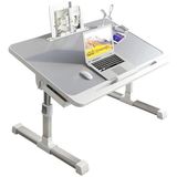 Odea Katlanabilir Laptop Masası - Yükseklik ve Açı Ayarlı, 60X40 cm - 60 x 40 cm - Ahşap - Bej - Siyah