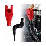 Odea Katlanabilir Plastik Motor Yağ Hunisi, Esnek Hortumlu, Araba ve Motorsikletler Için, Kırmızı ve Siyah