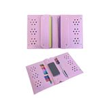Odea Keçe Kalemlik ve Tablet Organizer Çanta – 4 Bölmeli, A4 Boyut, Çok Amaçlı Defter Boya Düzenleyici Çanta (Pembe)