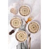 Odea Keramika Timeless Brown Stackable Pasta Tabağı 21 cm 4 Adet 21972