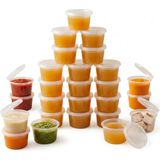 Odea Kivela 50 Adet Sızdırmaz Mini Saklama Kabı 120 ml – Buzluk Kabı, Et Suyu, Kemik Suyu, Sos ve Püre Saklama Kabı, Kapaklı Küçük Gıda Saklama Kabı, Derin Dondurucu Uyumlu Porsiyonluk Kap Seti - Abanoz