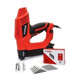 Odea Kobb KBZ90 15-25MM Zımba ve 15-32MM Profesyonel Çivi Çakma Makinesi + 3000 Adet Yedek Zımba ve Çivi, Kırmızı/siyah