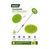 Odea Krafz Alüminyum Gövdeli Teleskopik Araç Yıkama Mopu Uzayabilir Saplı Mikrofiber Mob, Yedek Bezli, Otomop Çıkarılabilir Başlık, Araba Fırçası , Oto Fırça , Çizmez Kırılmaz (Araba Yıkama Fırçası) - 0 - 21 lt