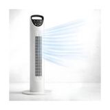 Odea Kule Tipi Vantilatör, Uzaktan Kumandalı, 3 Kademeli Hız Ayarı, 7.5 Saat Zamanlayıcı, Salınımlı Sessiz Fan, 45W, Ev Ofis Yatak Odası Için - Ahşap - Bej