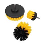 Odea Kyrotech 3’lü Matkap Fırça Başlık Seti, Ultra Dayanıklı Naylon Temizlik Fırçası, Banyo, Mutfak, Derz, Lavabo ve Araç Jant Temizleme Uyumlu