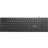 Odea Lecoo KB102 Sayısal Tuş Takımına Sahip, Sıvı Dökülmelerine Dayanıklı 355 gr Ayarlanabilir Yükseklik 42.9 x 12.8 x 2 cm Win, Mac, Linux ile Uyumlu USB Kablolu Türkçe Q Klavye Siyah