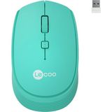 Odea Lecoo WS202 Kablosuz 1200DPI 4 Tuşlu 3 Milyon Tıklama Ömrü Sessiz Tasarım, Pc, Mac, Dizüstü Bilgisayar Için, USB Mini Alıcı ile Optik Mouse Turkuaz - Adaçayı