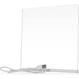 Odea LED Işıklı Akrilik Yazı Tahtası - 20X20 Cm, 7 Renkli Kalem ile - 20 x 20 cm