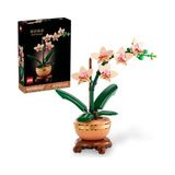 Odea LEGO Botanicals Mini Orkide 10343 – Açık Renkli Terakota Saksı ve Ahşap Efektli Kaide Içeren Yetişkin Kadın ve Erkekler Için Dekoratif Çiçek Yapım Seti, Ev ve Ofis Dekorasyonu Hediye Fikri (274 Parça)