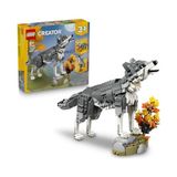 Odea LEGO Creator 3’ü 1 Arada Orman Hayvanları: Gri Kurt 31393 | 8 Yaş ve Üzeri Çocuklar Için Kurt, Şahin Veya Rakun Olarak Inşa Edilebilen Oyuncak Yapım Seti, Hediye Fikri (657 Parça)