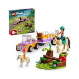Odea LEGO Friends At ve Midilli Römorku 42634-4 Yaş ve Üzeri Çocuklar Için Liann ve Zoya Minifigürü Içeren Yaratıcı Oyuncak Yapım Seti (105 Parça)