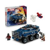 Odea LEGO Marvel Örümcek Adam Hapishane Nakliye Araci Takibi 76349 | 8 Yas ve Üzeri Çocuklar Için Örümcek Adam ve Bir Dodc Muhafizi Minifigürü Içeren Oyuncak Yapim Seti, Hediye Fikri (367 Parça)