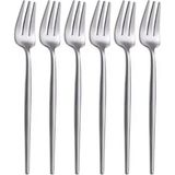 Odea Limon ve Fondü Çatalı Seti, Gümüş Renk, 6 Parça, Çelik, 13 Cm,