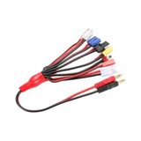 Odea Lipo Batarya Şarj Kablo Seti Trx – Jst – Futaba – Tamıya – Ec3 – XT60 – Tamıya Mini – T Plug - Imax B6-8 In 1 Şarj Adaptörü Bağlayıcı Konnektörü, Lithium Pil Şarj Kablosu - 0- Koyu Mavi