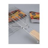 Odea Mangal Teli, Küçük Izgara, Ahşap Saplı, 35X20 Cm, Piknik Için Ideal, Tek Kullanımlık, Mangal Izgara Teli (Tek Izgara)