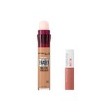 Odea Maybelline New York Instant Anti Age Eraser Kapatıcı 02 Nude & Mini Super Stay Matte Ink Likit Mat Ruj 65 Seductress Makyaj Seti