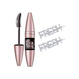 Odea Maybelline New York Lash Sensational Yelpaze Etkili Intense Black Maskara - Ekstra Siyah + 2 Adet Hediye Toka - 001 Brown