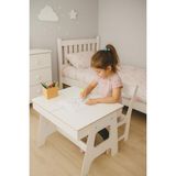 Odea Mdf Çocuk Aktivite Masası, Açılabilir Kapaklı, Ergonomik Tasarım, 1 Sandalye ve 1 Masa, Beyaz