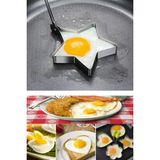 Odea Metalik Yıldız Şeklinde Metal Omlet Yumurta ve Krep Kalıbı, Dayanıklı Mutfak Aksesuarı - 1 m