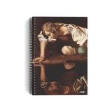 Odea Michelangelo Merisi Da Caravaggio/narcissus, 1597-99 | Spiralli Defter 16 | A5 | Çizgisiz |100 Sayfa