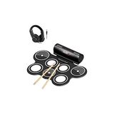 Odea Midex Ddx-70 Dijital Davul 7 Ped 2 Ayak Pedalı (Kulaklık Çubuklar Adaptör Full Set) - Ahşap - Bej