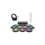 Odea Midex Ddx-75 Şarjlı Dijital Davul 9 Ped 2 Ayak Pedalı Bluetooth (Kulaklık Çubuklar Adaptör Full Set)