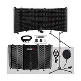 Odea Midex PF-43X Set Mikrofon Ses Yalıtım Paneli (69X26CM) Stand Filtre Shock Mount Xlr Kablo Sünger