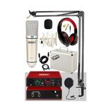 Odea Midex Special Paket-1 Stüdyo Ekipmanları Ses Kartı Cx1 Mikrofon Kulaklık Stand