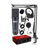 Odea Midex Stüdyo Ekipmanları Exclusive Paket-4 Cx2 Mikrofon GLX-800 Ses Kartı Stüdyo Kayıt Seti