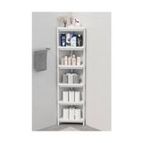 Odea Mithra Life 6 Katlı Üçgen Plastik Beyaz Banyo Mutfak Rafı MIT1233