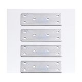 Odea Mobilya Köşe Bağlantı Demiri 30X90 mm 4 Adet Set Düz Metal Gönye Dolap Kitaplık Vestiyer Sabitleme