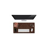 Odea Modica® Hobart - Hakiki Deri Masa Matı | Deri Oyuncu Mouse Pad | Yazı Masası Altlığı 75X34 cm (Kahverengi) - 41 Delft Blue