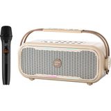 Odea Nowgo C2 60W Taşınabilir Rgb Bluetooth Hoparlör Mikrofonlu Karaoke Parti Speaker Bej - Adaçayı Yeşili