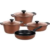 Odea Oms Triana 7 Parça Granit Döküm Tencere Seti Bronz 3536