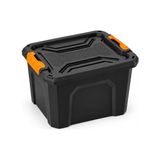Odea Orret Home 18 Litre Plastik Saklama Kutusu, Kilitli Kapaklı Organizer Kutu, Takım Sandığı, Eşya Düzenleyici, Araç Bagaj Garaj Atölye Depolama Kutusu (18 Litre) - 001-Renkli