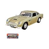 Odea Oyuncak Diecast Metal Aston Martin Db5 Model Araba Kutulu Koleksiyonluk Figür 1:24 Ölçek Bej ve Yeşil Renk (Kahverengi)