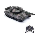 Odea Oyuncak Şarjlı Uzaktan Kumandalı Rc Tank 33 cm 360° Döner Gövde ve Namlu Işıklı Sesli Atış Efektli