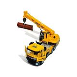 Odea Oyuncak Sesli ve Işıklı Metal 1:28 Ölçek Çek Bırak Inşaat Araçları Kapıları Açılabilen Die Cast Model Iş Makinaları (Vinç-1)