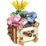 Odea Panlos Mini Potted Plant Serisi Ayı Figürü 281 Parça Oyuncak Yapım Seti -FFP655009