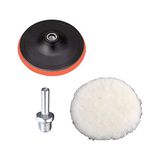 Odea Pasta Cila Polisaj Parlatma Yünü Pedi Keçesi SÜNGERI+115 mm Cırt Taban+Matkap Aparatı (3'lü Set)