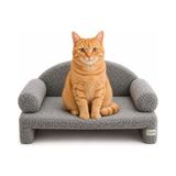 Odea Peluş Kedi Koltuğu, Dinlenme Için Rahat ve Şık Tasarım - 100 x 100 x 10 cm
