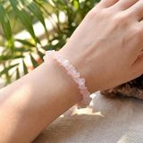 Odea Pembe Kuvars Taşı Bileklik - Ayarlamalı - Taş Sandığı