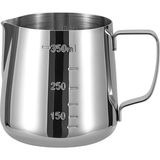 Odea Perlotus 350 ml Kahve Süt Köpürtme Potu 304 Paslanmaz Çelik Barista Sütlük Ölçü Göstergeli - 0,035 gr