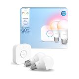 Odea Philips Hue Essential 2'li E27 Ampul Başlangıç Seti 806 Lumen - 15.000 Saat Ampul Kullanım Ömrü [enerji Sınıfı F] - Amber
