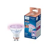 Odea Philips Smart Lighting LED Spot Ampul GU10 Cam 50W Eşdeğer Rgb - Google Home, Alexa, Homekit ve Matter Uyumlu [enerji Sınıfı F] - Amber