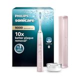 Odea Philips Sonicare Diamondclean 9000 Şarjlı Diş Fırçası, 4 Temizlik Modu, Basınç Sensörü, Seyahat Kabı ve Sonicare Uygulama Desteği, Pembe Geçişli, HX9911/84