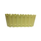 Odea Plastik Çit Desenli Balkon Saksısı, Sarı, Dikdörtgen, Çiçeklik, Bahçe ve Balkon Kullanımı Için 28X12